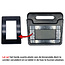 Case2go - Kinderhoes voor de Samsung Galaxy tab A7 10.4 inch (2020) - Schokbestendige case met handvat - Sparrow Kids Cover - Zwart