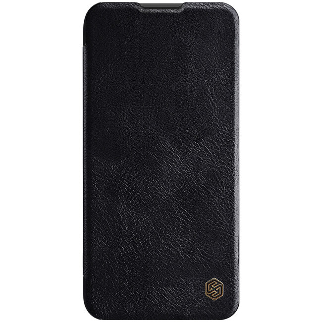 Huawei P40 Lite Hoesje - Qin Leather Case - Flip Cover - Zwart