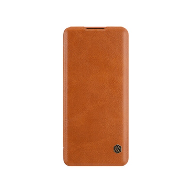 Huawei P40 Pro Hoesje - Qin Leather Case - Flip Cover - Bruin