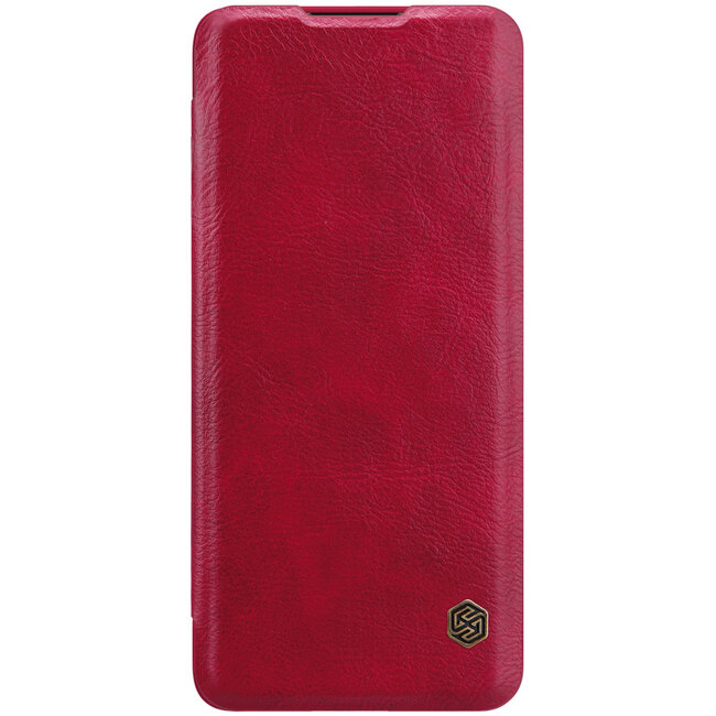 Huawei P40 Pro Plus Hoesje - Qin Leather Case - Flip Cover - Rood