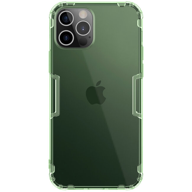 Nillkin - iPhone 12 / 12 Pro hoesje - Nature TPU Case - Back Cover -Donker Groen