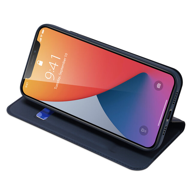 iPhone 12 Pro Max hoesje - Dux Ducis Skin Pro Book Case - Donker Blauw