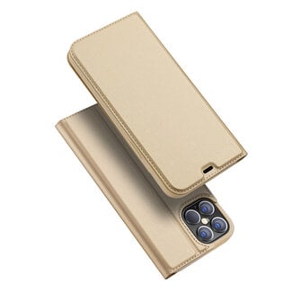 Dux Ducis iPhone 12 Pro Max hoesje - Dux Ducis Skin Pro Book Case - Goud