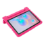 Case2go - Kinderhoes voor de Samsung Galaxy Tab S6 Lite - Schokbestendige case met handvat - Magenta