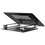 Laptopstandaard - Universeel - Verstelbaar - Inklapbaar - Aluminium - 13, 14, 15, 16 en 17 inch - Antislip - Stabiel - Apple Macbook Pro/Air - iPad - Asus - HP - Acer - Microsoft - Lenovo - Windows - Tablet - Stand - Grijs