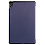 Case2go - Hoes voor de Lenovo Tab P11 - 11 Inch - Tri-Fold Book Case - Auto Sleep/Wake Functie - Donker Blauw