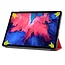 Case2go - Hoes voor de Lenovo Tab P11 - 11 Inch - Tri-Fold Book Case - Auto Sleep/Wake Functie - Rood