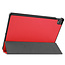 Case2go - Hoes voor de Lenovo Tab P11 - 11 Inch - Tri-Fold Book Case - Auto Sleep/Wake Functie - Rood