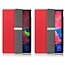 Case2go - Hoes voor de Lenovo Tab P11 - 11 Inch - Tri-Fold Book Case - Auto Sleep/Wake Functie - Rood