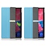 Case2go - Hoes voor de Lenovo Tab P11 - 11 Inch - Tri-Fold Book Case - Auto Sleep/Wake Functie - Licht Blauw