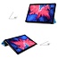 Case2go - Hoes voor de Lenovo Tab P11 - 11 Inch - Tri-Fold Book Case - Auto Sleep/Wake Functie - Licht Blauw