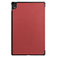Case2go - Hoes voor de Lenovo Tab P11 - 11 Inch - Tri-Fold Book Case - Auto Sleep/Wake Functie - Donker Rood