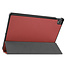 Case2go - Hoes voor de Lenovo Tab P11 - 11 Inch - Tri-Fold Book Case - Auto Sleep/Wake Functie - Donker Rood