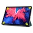 Case2go - Hoes voor de Lenovo Tab P11 - 11 Inch - Tri-Fold Book Case - Auto Sleep/Wake Functie - Donker Groen