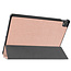 Case2go - Hoes voor de Lenovo Tab P11 - 11 Inch - Tri-Fold Book Case - Auto Sleep/Wake Functie - Rosé Goud