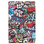 Case2go - Hoes voor de Lenovo Tab P11 - 11 Inch - Tri-Fold Book Case - Auto Sleep/Wake Functie - Graffiti