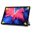 Case2go - Hoes voor de Lenovo Tab P11 - 11 Inch - Tri-Fold Book Case - Auto Sleep/Wake Functie - Graffiti