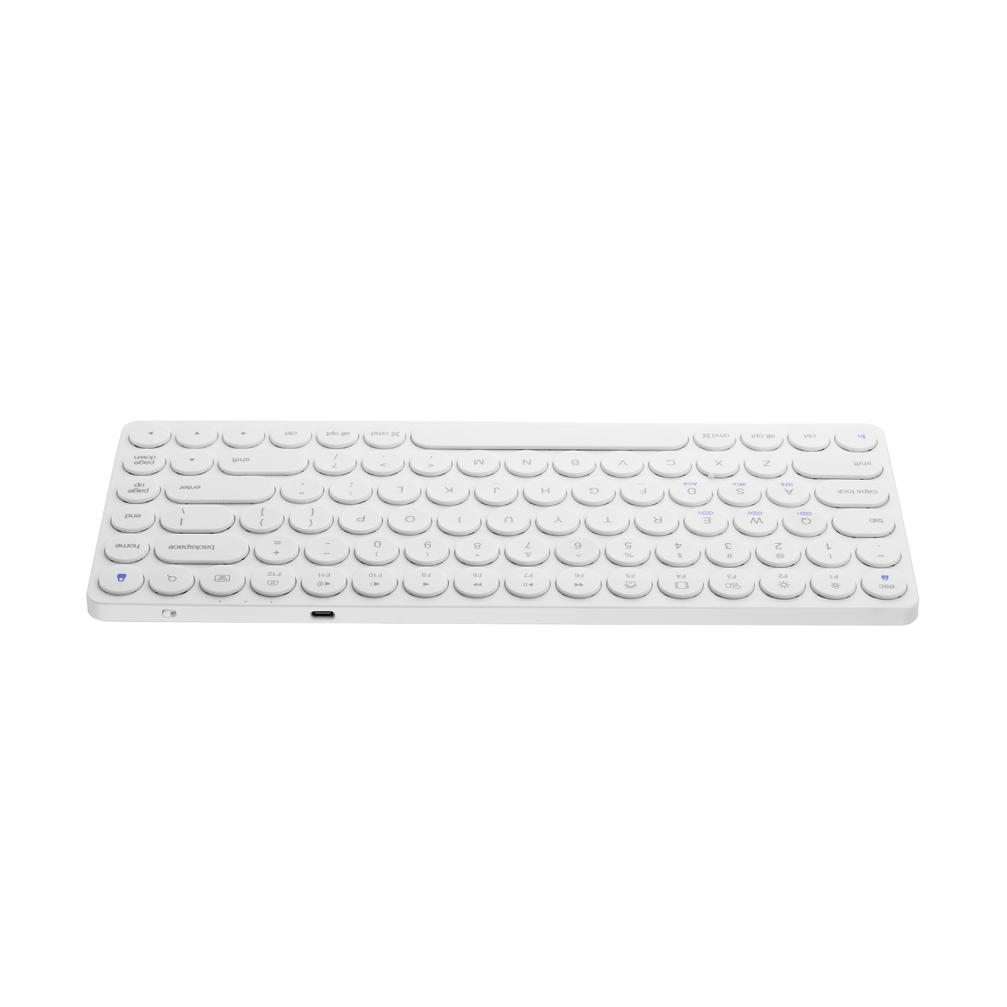 Toetsenbord - Wireless Bluetooth Keyboard 85 toetsen - Wit | Case2go.nl