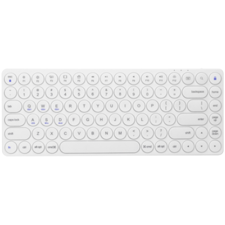 Case2go Draadloos Toetsenbord - QWERTY indeling - Wireless Bluetooth Keyboard - 85 toetsen - Windows/Android/IOS - Wit