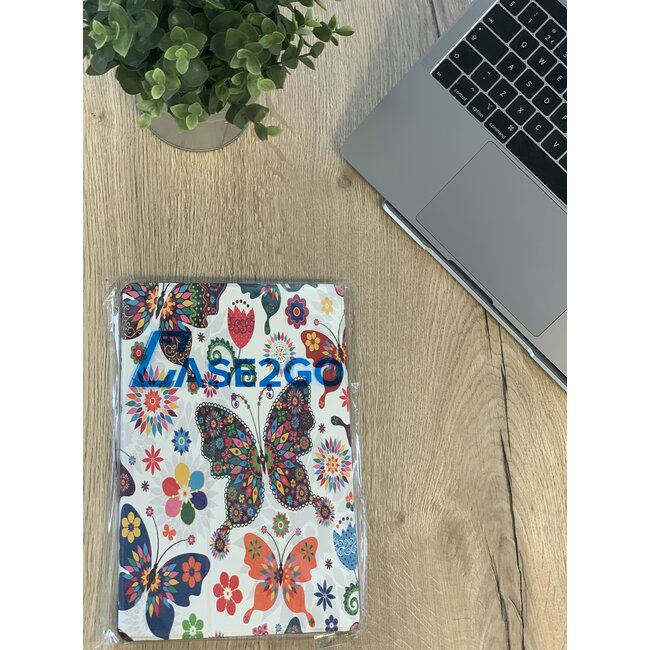 Samsung Galaxy Tab A7 (2020) Hoes - Book Case met TPU cover - Vlinders