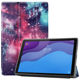 Case2go Lenovo Tab M10 Hoes - 10.1 inch - TB-X306f - Book Case met TPU cover - Galaxy