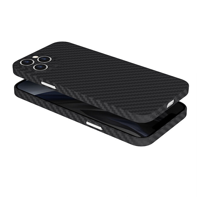 Wiwu - iPhone Xs Max hoesje - Skin Carbon Case - Kunststof Back Cover - Zwart