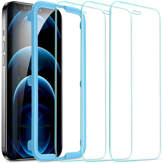 iPhone 12 Pro Max Screenprotector - Tempered Glass Screenprotector - Tempered Glass - Transparant (2-Pack)