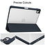 Case2go - Hoes voor de iPad Air 10.9 (2020) - Transparante Case - Tri-fold Back Cover - Blauw