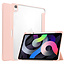 Case2go - Hoes voor de iPad Air 10.9 (2020) - Transparante Case - Tri-fold Back Cover - Roze