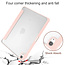 Case2go - Hoes voor de iPad Air 10.9 (2020) - Transparante Case - Tri-fold Back Cover - Roze