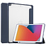 Case2go - Hoes voor de iPad 10.2 (2019 / 2020 / 2021) - Transparante Case - Tri-fold Back Cover - Blauw