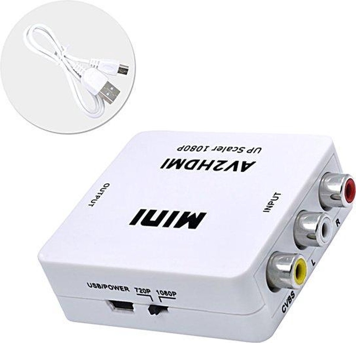 overeenkomst Medewerker Minimaal AV naar HDMI adapter - AV / Composiet RCA To HDMI Audio Video Kabel - |  Case2go.nl