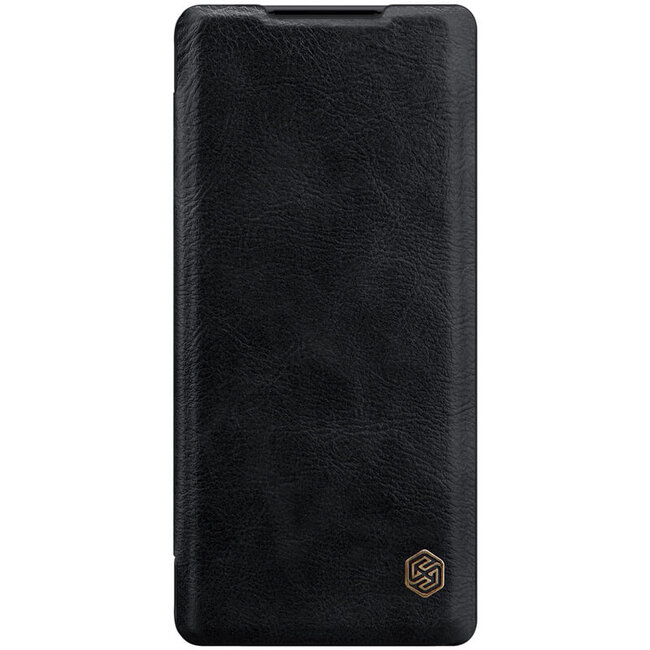 Huawei Mate 40 Pro Plus Hoesje - Qin Leather Case - Flip Cover - Zwart