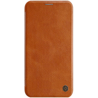 Nillkin Apple iPhone 11 Pro Max hoesje - Qin Leather Case - Flip Cover - Bruin
