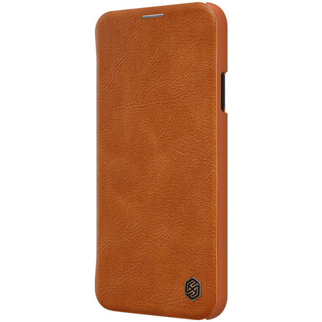 Apple iPhone 11 Pro Max Hoesje - Qin Leather Case - Flip Cover - Bruin