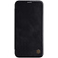 Apple iPhone 12 Mini Hoesje - Qin Leather Case - Flip Cover - Zwart