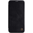 Apple iPhone 12 Pro Max Hoesje - Qin Leather Case- Flip Cover - Zwart