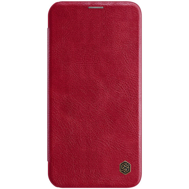 Apple iPhone 12 Pro Max Hoesje - Qin Leather Case - Flip Cover - Rood