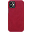 Apple iPhone 12 Pro Max Hoesje - Qin Leather Case - Flip Cover - Rood