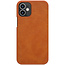 Apple iPhone 12 Pro Max Hoesje - Qin Leather Case - Flip Cover - Bruin