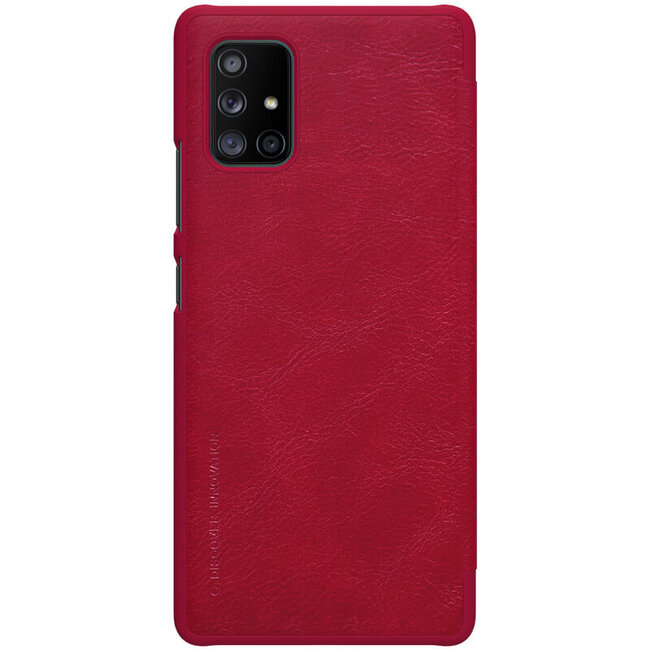 Samsung Galaxy A71 5G Hoesje - Qin Leather Case - Flip Cover - Rood