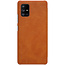 Samsung Galaxy A71 5G Hoesje - Qin Leather Case - Flip Cover - Bruin
