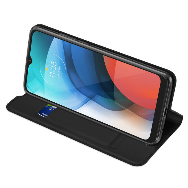 Motorola Moto E7 Hoesje - Dux Ducis Skin Pro Book Case - Zwart