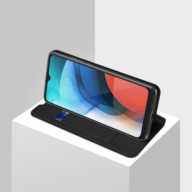 Motorola Moto E7 Hoesje - Dux Ducis Skin Pro Book Case - Zwart