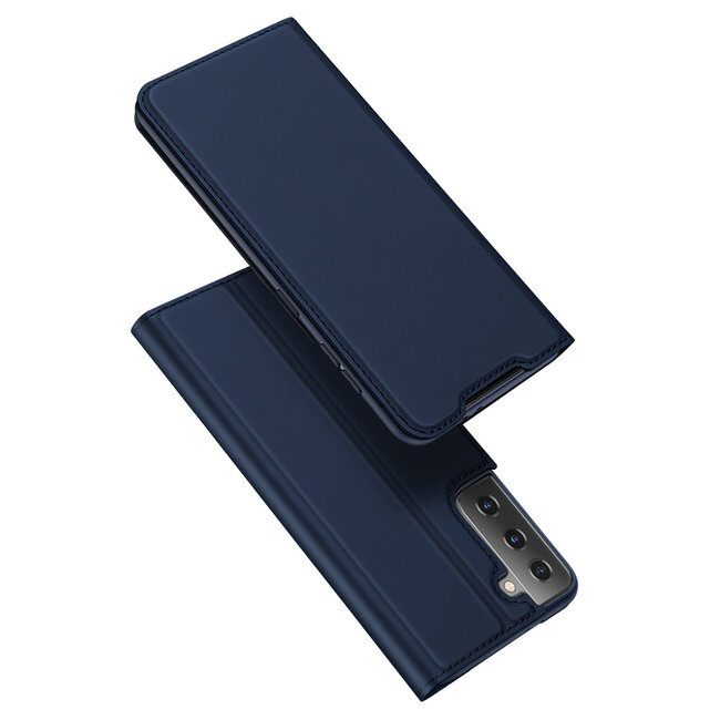 Samsung Galaxy S21 Hoesje - Dux Ducis Skin Pro Book Case - Donker Blauw