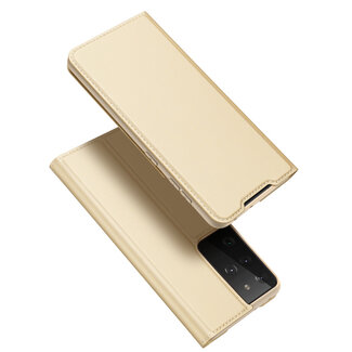 Dux Ducis Samsung Galaxy S21 Ultra Hoesje - Dux Ducis Skin Pro Book Case - Goud
