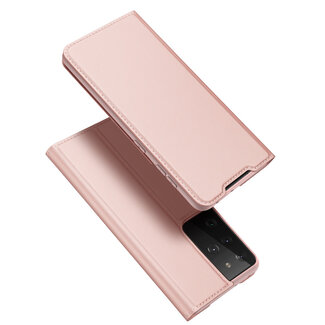 Dux Ducis Samsung Galaxy S21 Ultra Hoesje - Dux Ducis Skin Pro Book Case - Rosé-Goud