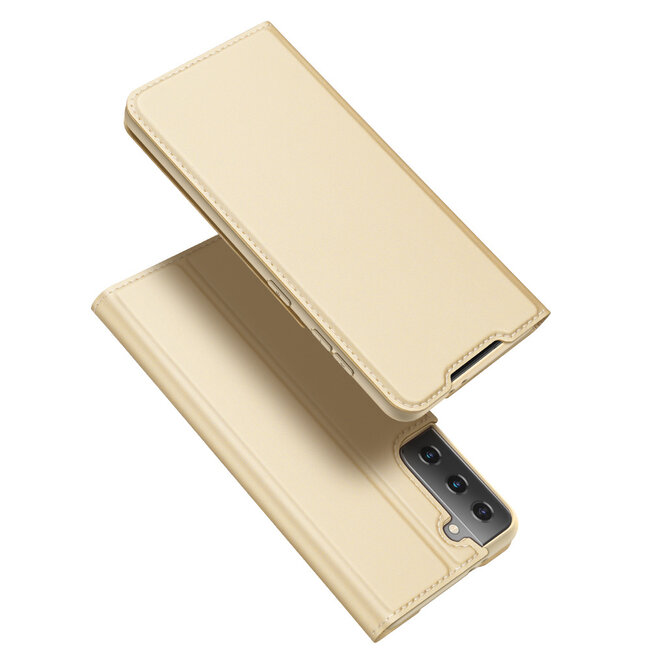 Samsung Galaxy S21 Plus Hoesje - Dux Ducis Skin Pro Book Case - Goud