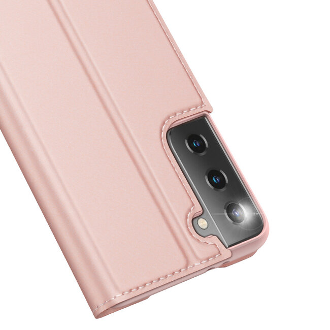 Samsung Galaxy S21 Plus Hoesje - Dux Ducis Skin Pro Book Case - Rosé-Goud