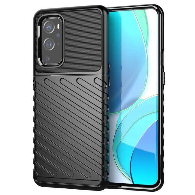 OnePlus 9 Pro hoesje - Schokbestendige Soft TPU back cover - Zwart